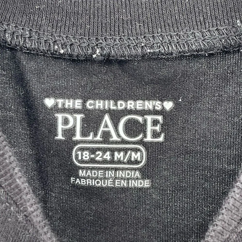 The Children’s Place Girls Dream Graphic T-Shirt Black 18-24 Months